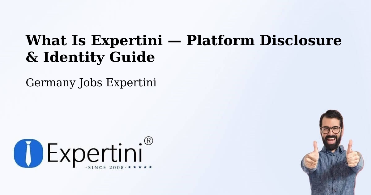 What Is Expertini — Platform Disclosure & Identity Guide – Eimen